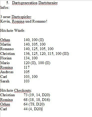 Turnierinfos